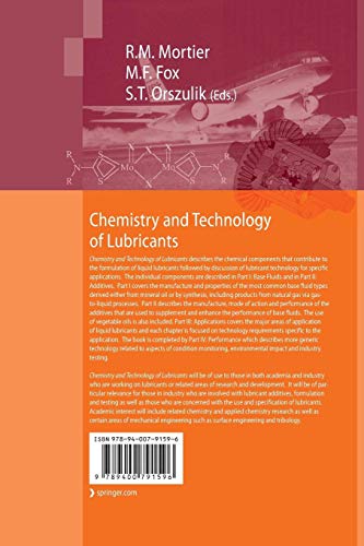 Chemistry and Technology of Lubricants