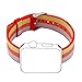 Yichan Woven Nylon Fabric Wrist Strap Replacement Band with Classic Square Stainless Steel Buckle for Apple Watch iWatch Series 1 / 2 / 3,Sport & Edition,42mm,Red