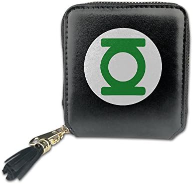 IaYaoo Green Lantern Logo Women's PU Leather Zipper Wallets