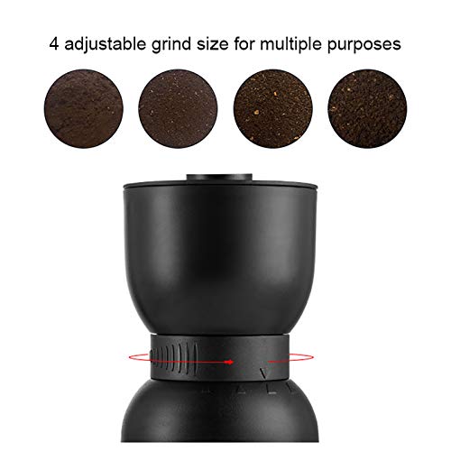 Kagodri Handbetriebene Kaffeemühle, Externe 4-Gang-Gewürzmühle mit Keramikgrat, Küchenmühle – Bild 5