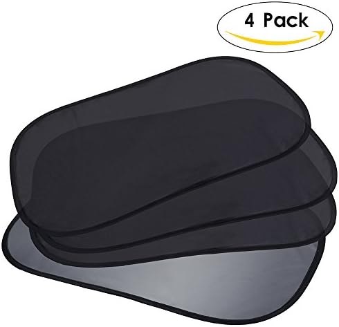 E3L Static Cling Car Window Sun Shades - 80 GSM, Dual Layer Design for Maximum UV Protection -20"x12"