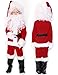 ADOMI Children's Deluxe Santa Suit 10pc. Christmas Child Santa Claus Kids Halloween Costume Cosplay M