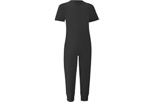 Codida Adaptive Clothing for Kids Special Needs Autism Sensory Anti-Strip Jumpsuit Back Zip Long Leg Romper Size 3T-16 Years