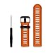 Garmin Fenix 3 Watch Band ,Muxika Soft Silicone Strap Replacement Watch Band With Tools For Garmin Fenix 3 (Orange)