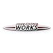 Areyourshop 3d Car Emblem Badge Sticker Metal John Cooper Works Silver for Mini Cooper R50 R52