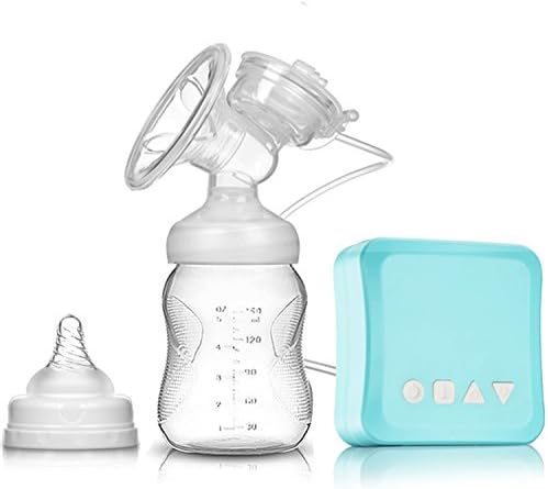 Vakey Electric Comfort Breast Pump ,with Heat-resistant and Adjustable Suction,Baby Sucker Breastmilk Storage,Double Use for Nipple Massage and Portable Breast Pump with USB Charging