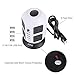 YCIND Tower Power Strip Surge Protector Extention Cord 8 Outlets Plugs and 4 USB Ports 2500W/10A 6 Feet Heavy Duty Extension Cord for Home Office, White