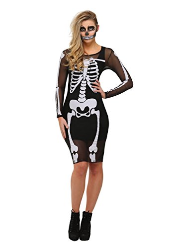 Fun Costumes womens Mesh Skeleton Plus Size Dress