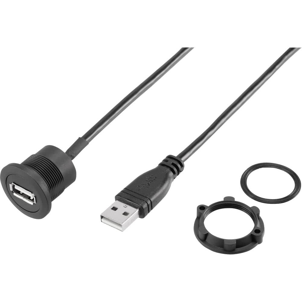 TRU Components USB A Panel Socket 2.0 USB-20 Contents: 1 Piece