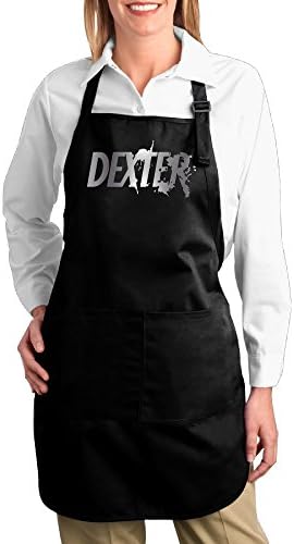 FUNNY MOPAD Dexter Blood Spatter Platinum Style Kitchen Apron With Front Pockets
