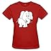Women's The Elephant Sketch Summer Casual T Shirt XL Red