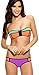 Ebuddy Neoprene Women Bandeau Zip Top Colored Wet Suit Bikini Swimwear