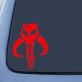 Inspired Mandalorian Skull Boba Fett Sticker Decal Notebook Car Laptop 6