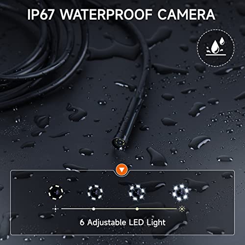 Oiiwak 50FT Sewer Camera, Upgraded 1080P Borescope Inspection Camera