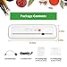 Vacuum Sealer Machine for Food Preservation/ Automatic food sealer machines|Dry & Moist Modes|Led Indicator Lights|UL Safety Certified| Suitable for Use in Camping and Home, with 15 Pcs Vacuum Bags.