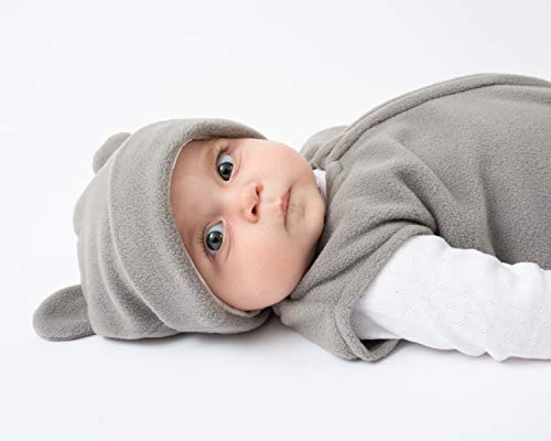 Cuddle Club Bear Wearable Blanket Grey S