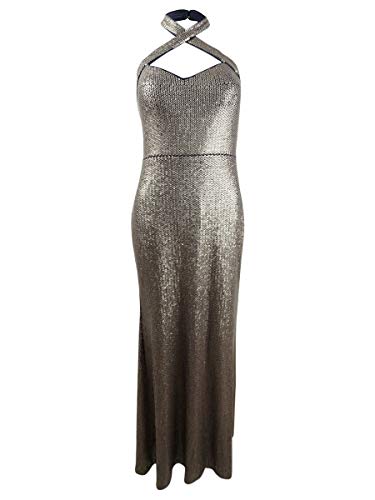 Xscape Womens Sequined Halter Evening Dress Ghana | Ubuy