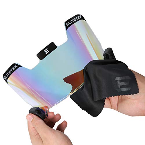 image for EliteTek Football Visor Bundle - 3 Items: Orange Visor; 1 Pack Visor C