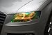 AUMO-mate 12 by 48 inches Self Adhesive Shiny Chameleon Headlights Films,Film Sheet Sticker,Tint Vinyl Film (Golden Yellow)