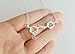 Rosa Vila Discontinued Wine Molecule Necklace, Wine Lover Gifts for Women, Chic Geeky Jewelry, for Wine Lovers, Makers, and Enthusiasts, 19” Chain (Silver Tone)