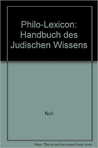 Philo Lexicon Handbuch Des Judischen Wissens Null Amazon Com Books