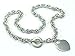 LADIES HEART TOGGLE TAG LINK NECKLACE CHAIN STAINLESS STEEL 316L