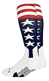MadSportsStuff USA Flag Baseball Patriotic Stirrups Socks with Stars and Stripes