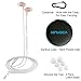 KINVOCA Wired Metal In Ear Earbuds Headphones with Microphone Volume and Case, Bass Stereo Noise Isolating Inear Earphones Ear Buds for Cell Phones, Aluminum Alloy, Carabiner, 3.5mm Jack, Rose Gold