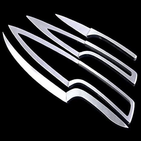 Buy Deglon Meeting 4pc Set 5cr17mov Stainless Steel Deglon Meeting Knife Unique Design With Wooden Base Online At Low Prices In India Amazon In