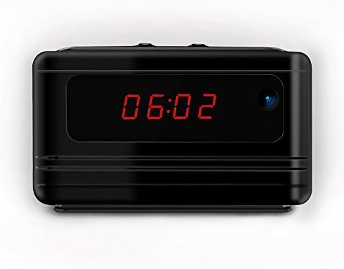 1080P Full HD Hidden Camera Alarm Clock Spy Camera Motion Detection Activated Loop Video Recording Remote Control Security Camera Nanny Cam