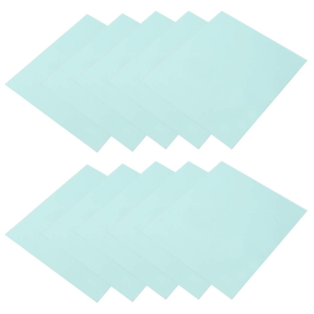 10Pcs 138x122mm Welding Helmet Lens Transparent Protective Plate Spare Replacement Lens Polycarbonate for Welding Cover Lens, Used for Welding the Outer or Inner Protective Sheet