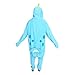WOTOGOLD Animal Cosplay Costume Narwhal Unisex Adult Pajamas Light Blue Small