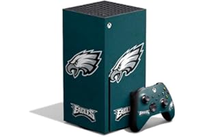 Skinit Decal Gaming Skin Compatible with Xbox Series X Bundle - Officially Licensed NFL Philadelphia Eagles Distressed Design
