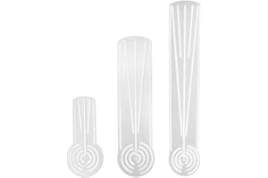 Pasuihcay Mandala Ruler with Holes, Mandala Dot Art Circle Maker, Straight Line Protractor Tool Compass