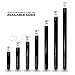 SupplyGiant 1/2 x 48 Inch Black Steel Pipe, Heavy Duty Industrial Malleable Iron Pipes, Pre Cut Threaded Nipple Great For All DIY Furniture And Black Pipe Shelving