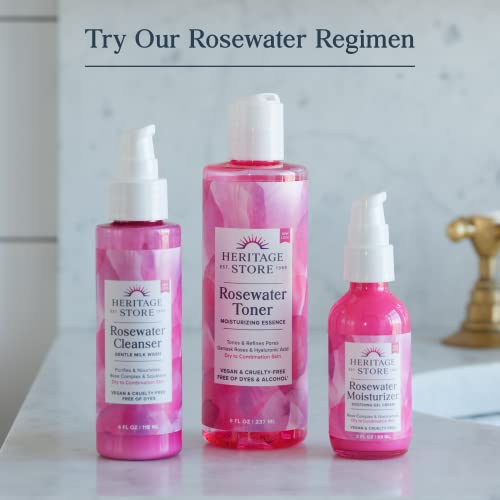 Heritage Store Rosewater & Glycerin 2Pack, Hydrating Facial Mist for