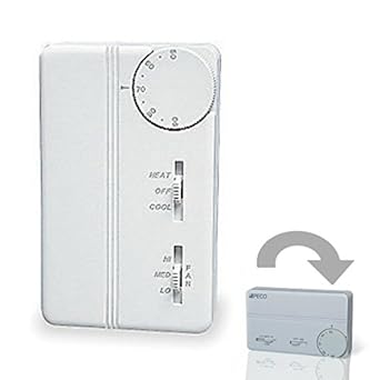 PECO Thermostat Multi-Voltage 24-277 Heat/Cool Commercial Wire Leads