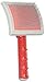 Jocbinltd Universal Plastic Handle Pet Slicker Brush with Curved Back, Large