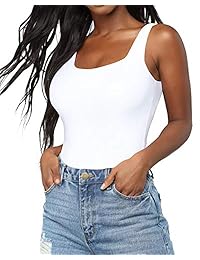 BelleLovin Body con cuello redondo sin mangas Monos sin mangas para dama