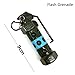 Duoles Miniature Metal Removable cartridge exquisite PUBG KeyChain Accessories Keychain Charm Souvenir Gifts (Flash Grenade)