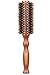 Styling Essentials Natural Boar Bristles Hair Brush, Round Comb Ruled 2.2-Inch