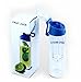 Infusion Water Bottle with FlipTop Lid, Spout and Carry Handle. Extra Cleaning Brush.