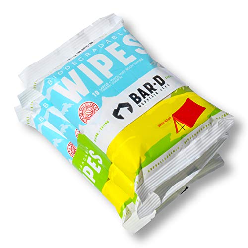 BARD Biodegradable Body Wipes Aloe Vera, Tea Tree Oil, Chamomile