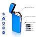 Warrior Tech Sleek USB Rechargeable Flameless Upgraded Dual Arc Plasma Lighter (Blue)