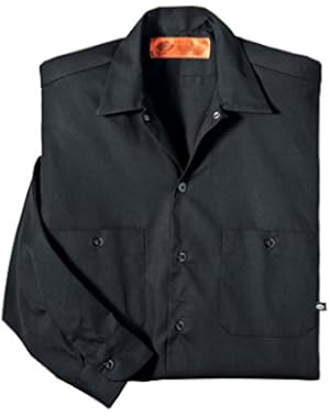 LL535 Men's Industrial LS Work Shirt Exxon Stripe