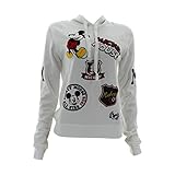 Disney - Women's Minni Patches Chenille Hoodie Sweatshirt - White