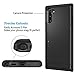 SAMONPOW Wallet Cover for Galaxy Note 10 Case with Card Holder Dual Layer Hybrid Shell Heavy Duty Protection Shockproof Anti Scratch Soft Rubber Bumper Cover Case for Galaxy Note 10 6.3 inch Black