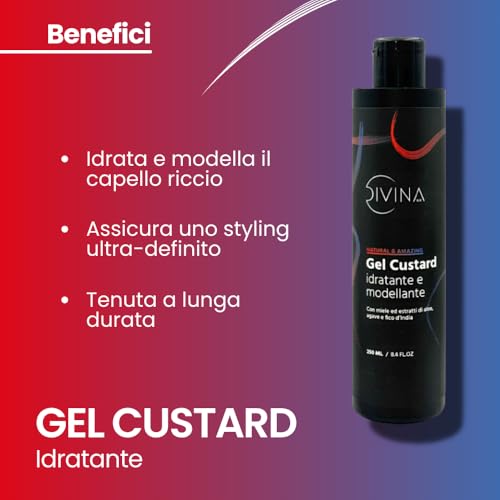 DIVINA BLK Natural&Amazing Definition & Refresh Kit for Wavy Curly Super Curly Afro Hair by DIVINA BLK - 4 Products Included, Full Treatment
