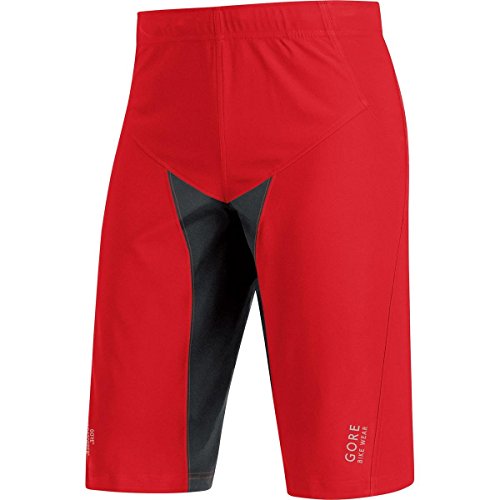 GORE BIKE WEAR Men's Mountainbike Over-shorts, Short, GORE WINDSTOPPER, ALP-X PRO WS SO, Shorts, Size: L, Red/Black, TWPALP