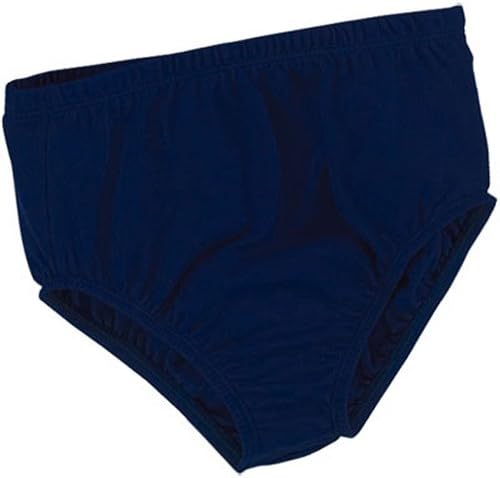100% Stretch Nylon Cheerleading Brief Trunks, Adult Small, Navy Blue